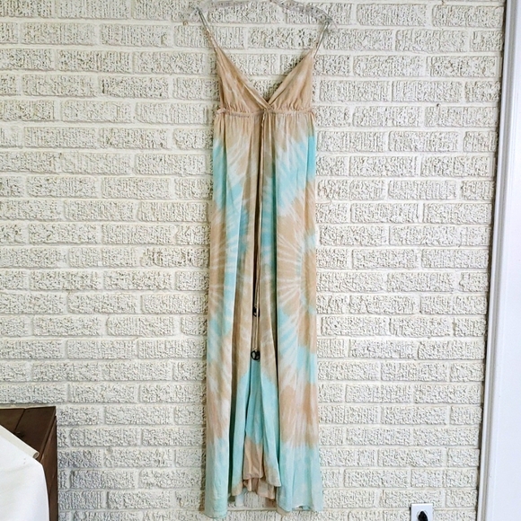 Gypsy 05 Alex Collection Silk Spiral Tie Dye Maxi Dress - Picture 2 of 10